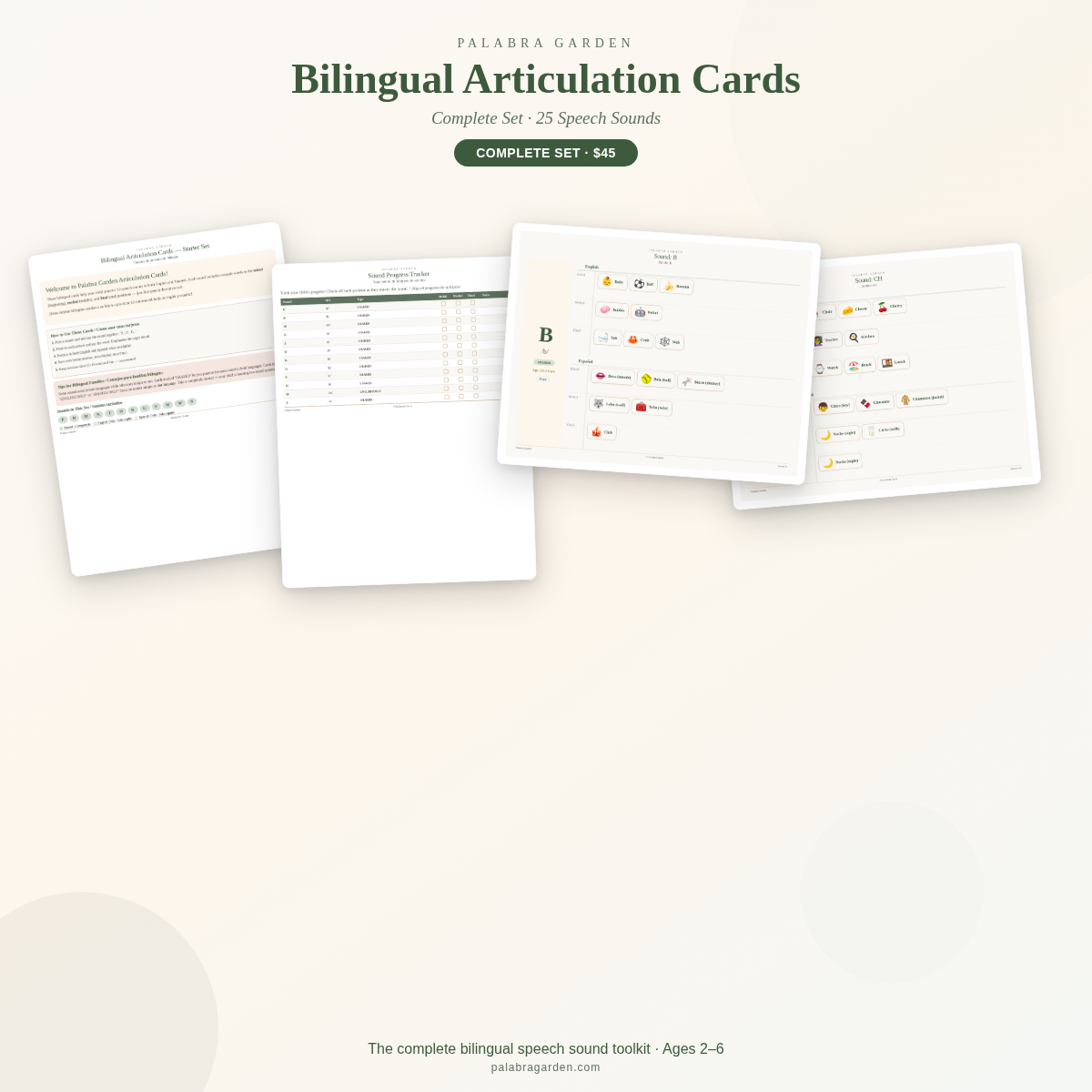 Bilingual Articulation Cards - Complete Set — image 01